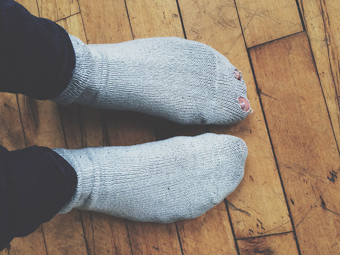 Oude sokken weggooien of niet?