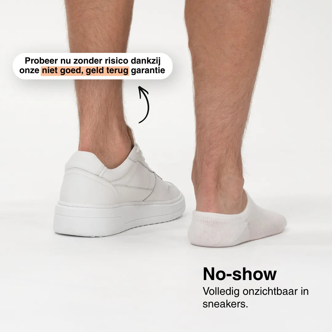 Invisible socks that never slip off (white)