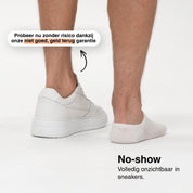 Invisible socks that never slip off (white)