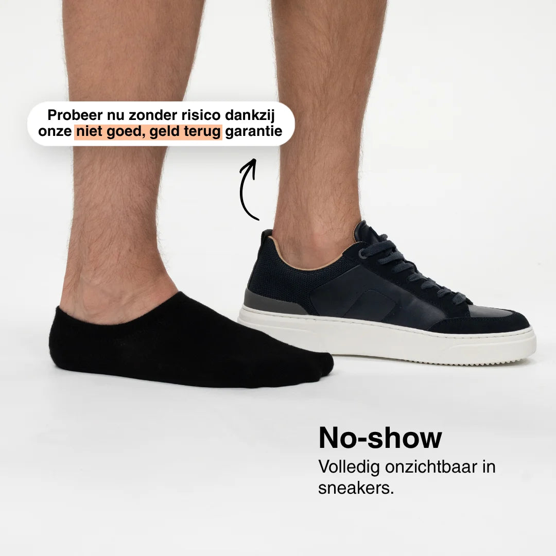 Invisible socks that never slip off (black)